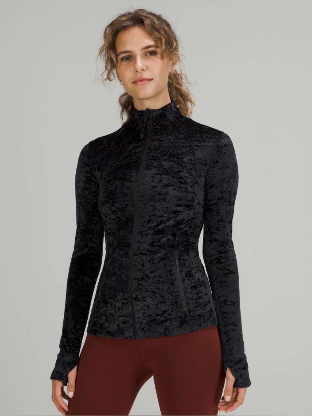 Lululemon define black velour jacket size 4